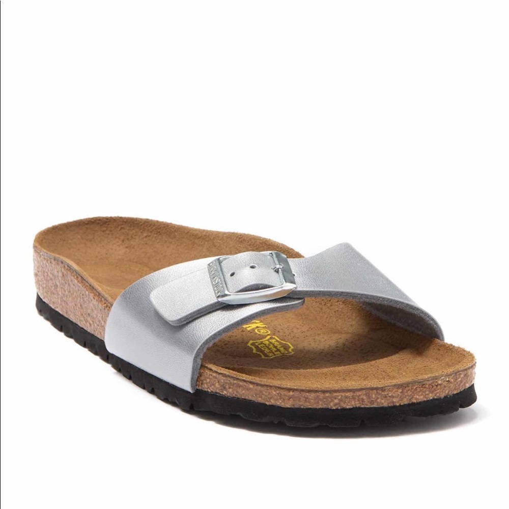 Birkenstock Madrid metallic slide